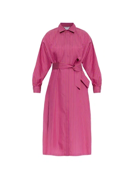 Rochie Max Mara cu dungi de costum roz