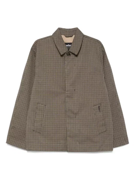 Kurtka Barbour w kratkę niebieska