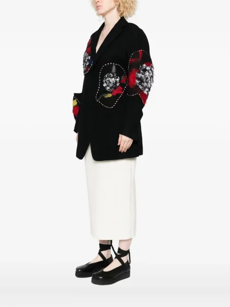 Geacă Yohji Yamamoto de lână negru