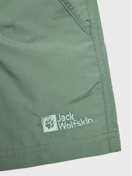 Šortky z materiálu Jack Wolfskin zelené
