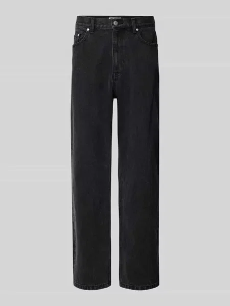 Jeansy o kroju baggy fit z 5 Review czarne