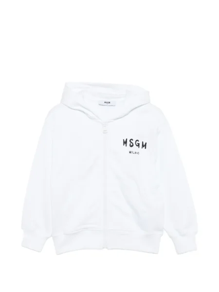 Bluza z kapturem dziecięca Msgm biała