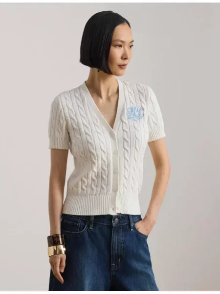 LAUREN RALPH LAUREN Cardigan alb
