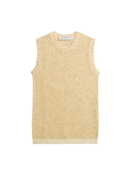 Top Golden Goose beżowy
