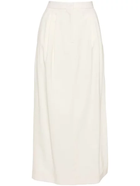 Fustă midi Elie Saab din crep până la genunchi