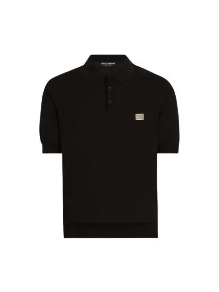 Koszula Dolce And Gabbana z logo czarna