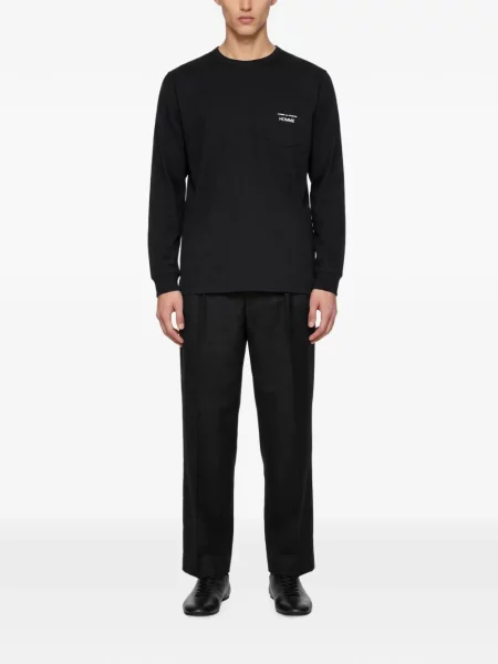 Тениска Comme Des Garçons Homme с принт черно