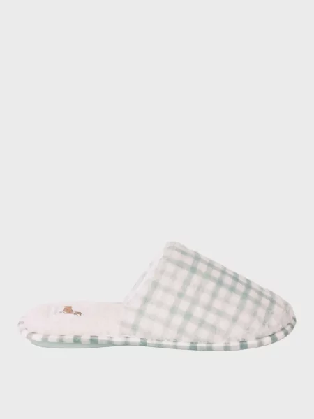 Клетчатые тапочки Women'secret зеленые