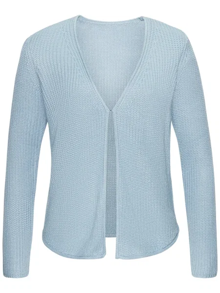 VIVANCE Pletena jopa svetlo modra