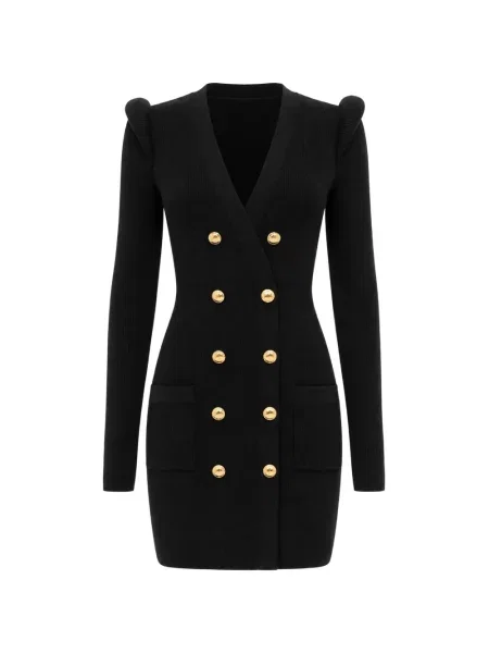 Rochie mini Elisabetta Franchi tricotate negru