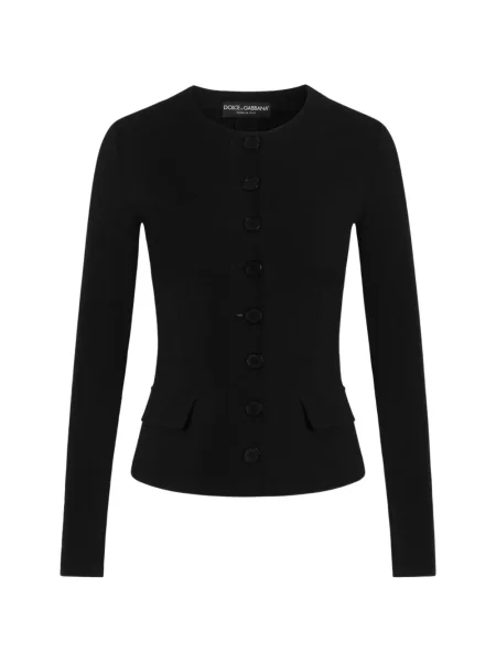 Geacă Dolce & Gabbana de lână negru