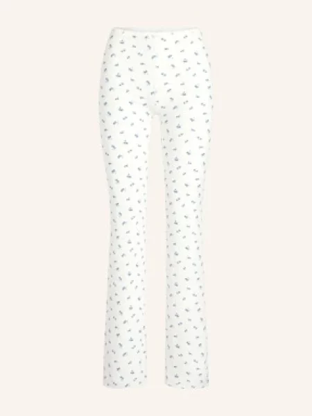 Skims Spodnie Rekreacyjne Soft Lounge Lace blau białe