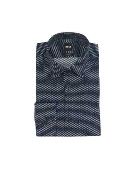 Koszula Boss elegancka niebieska