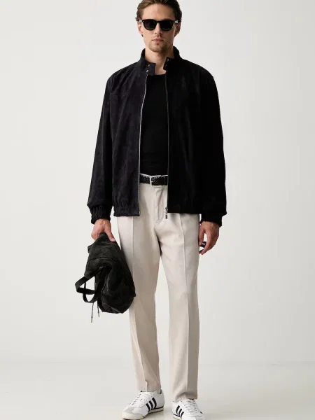 Tommy Hilfiger prechodná bunda pánska semišová
