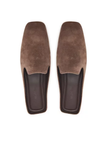 Max Mara Šlepetės Tessile ruda