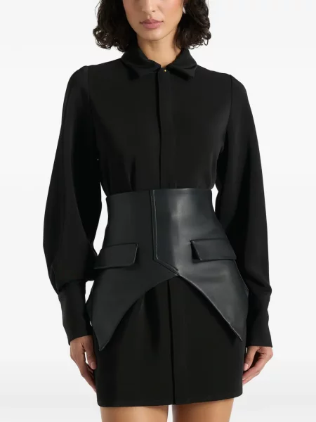 Rochie tip cămașă Manière De Voir negru