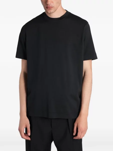 Scurt tricou Tagliatore cu decolteu rotund negru