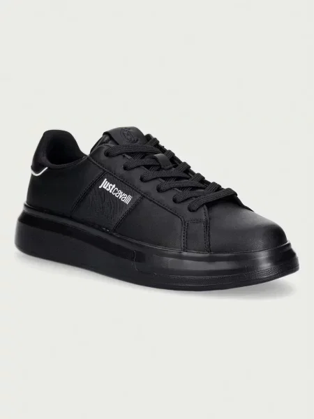 Just Cavalli sneakers pentru bărbați din piele negru