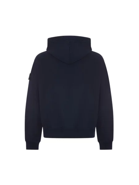Bluza z kapturem Stone Island z kapturem z kamieniami niebieska
