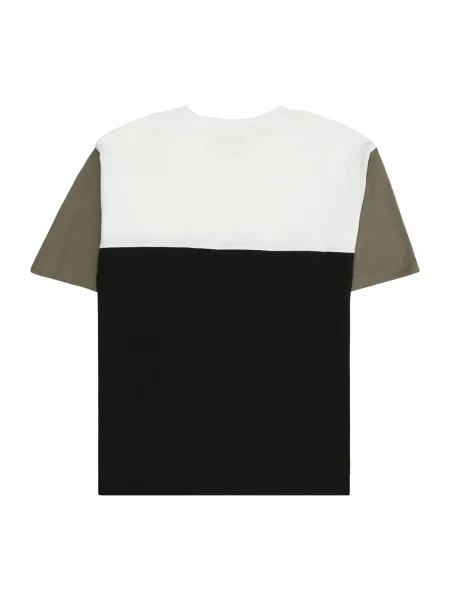 Calvin Klein Jeans Majica Blocking D Črna bela