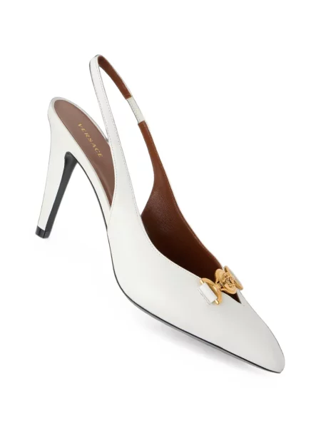Pantofi cu toc Versace alb