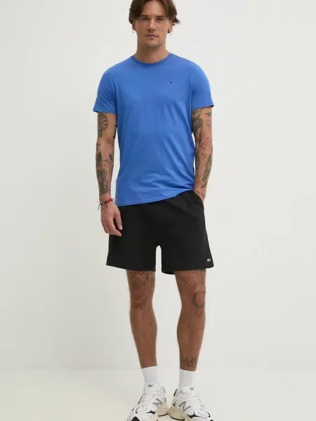 Tommy Jeans kratka majica vijolična