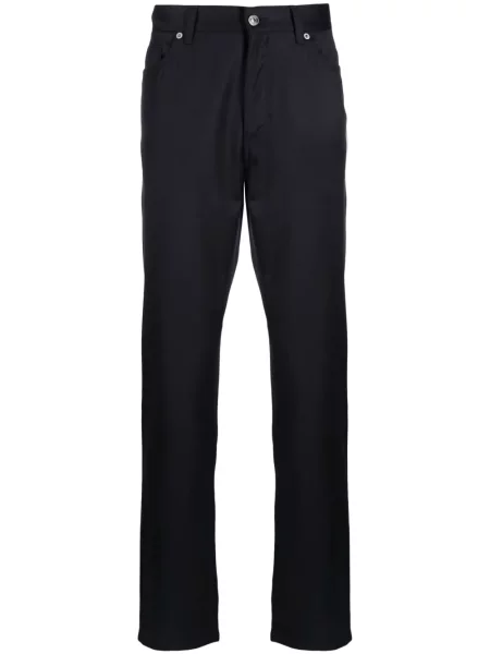 Pantaloni Zegna de lână cu autograf albastru
