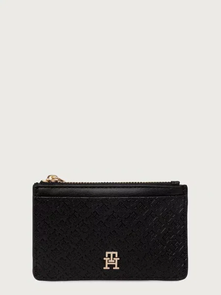 Tommy Hilfiger portofel pentru femei cu imitație de piele negru