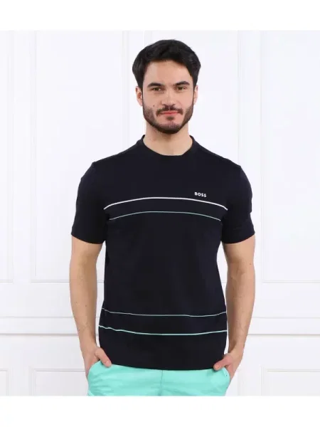 BOSS GREEN Póló Tee 11 kék