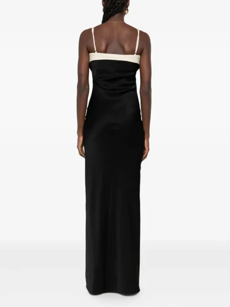 Rochie maxi Nanushka de costum negru