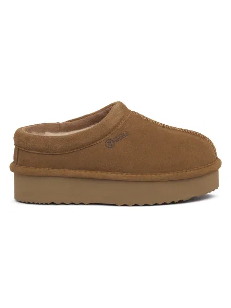Merino gyapjú félcipő Natural World bézs