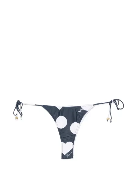 Bikini Jacquemus s printom s uzorkom srca veze plava