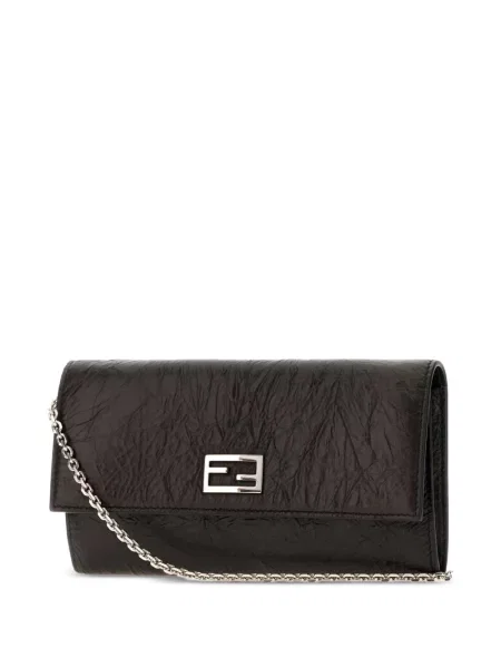 Colier Fendi din piele negru