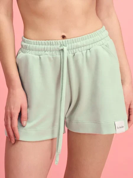 Повсякденні шорти Leinle NUA світло-зелений ліоцелл/поліестер/еластан зелені