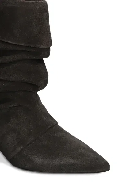 Botine Ash din piele de căprioară gri