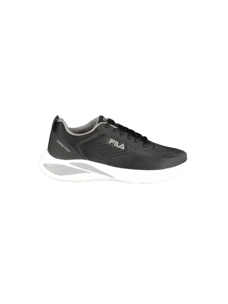 Lniane sneakersy Fila czarne