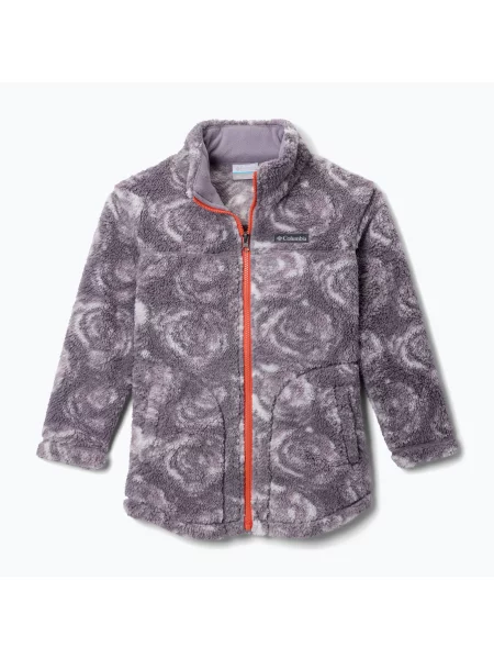 Gyerek pulóver Columbia West Bend Printed FZ shale purple rosecity. Méret: XS lila