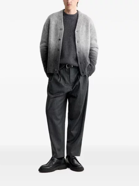 Cardigan Maison Kitsune cu decolteu în V gri