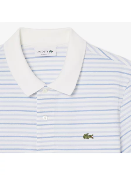 Lacoste Koszulka Polo Petit Piqué W Paski Classic Fit niebieski