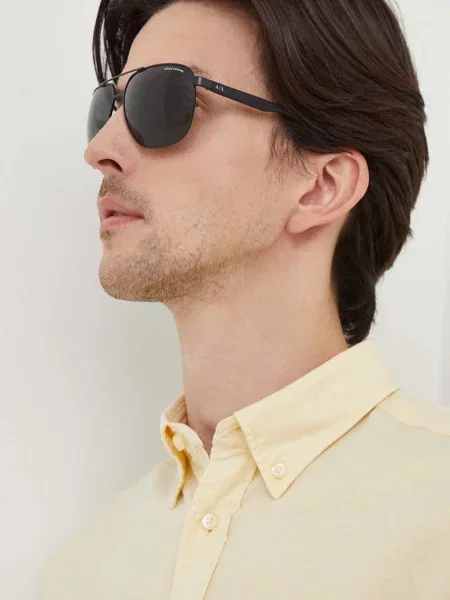 Armani Exchange okulary przeciwsłoneczne czarny