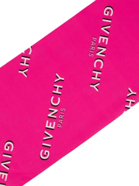 Raštuotas šalikas Givenchy rožinė