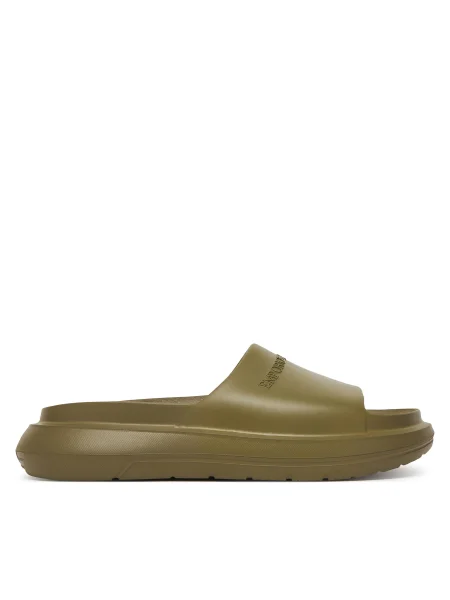 Papuci Emporio Armani verde