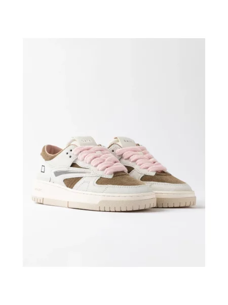 Aksamitne sneakersy D.a.t.e. zielone