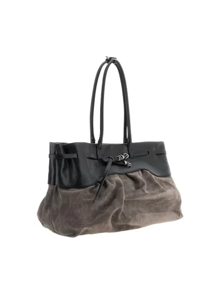 Shopperka Marge Sherwood skórzana szara