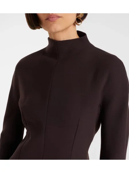 Cu peplum rochie Sportmax maro