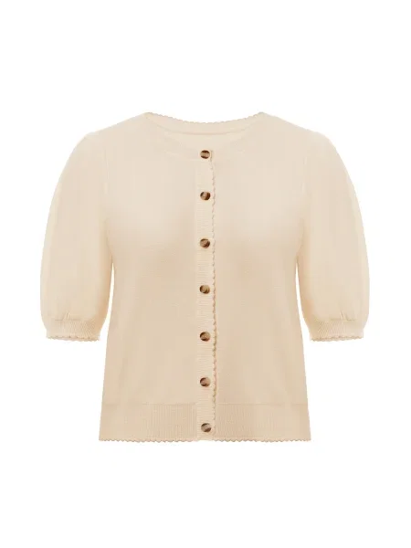 Imily Bela Geacă tricotată piersică portocaliu