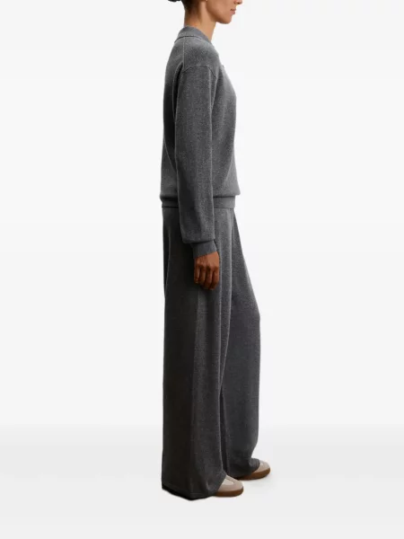 Pantaloni 12 Storeez tricotate gri