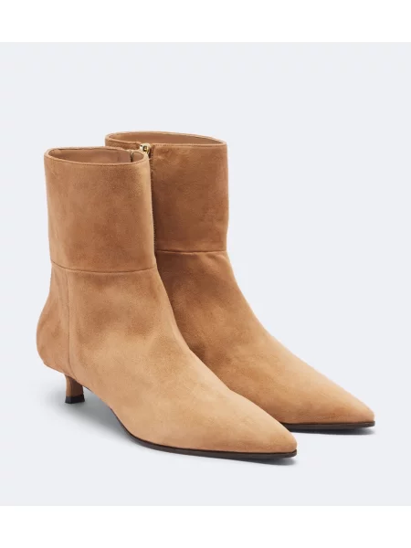 Cizme scurte Jimmy Choo din piele de căprioară maro