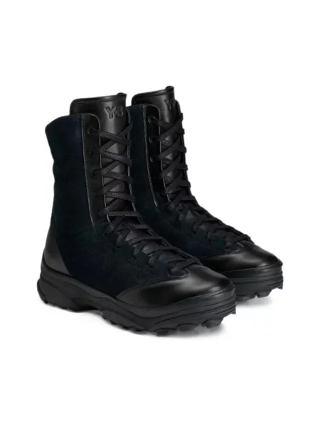 Botki Y-3 skórzane czarne