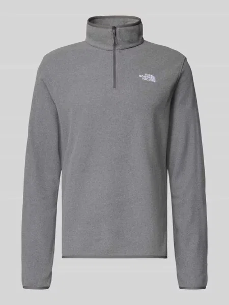 Bluza polarowa The North Face Glacier Fleece Zip mid grey heather szara
